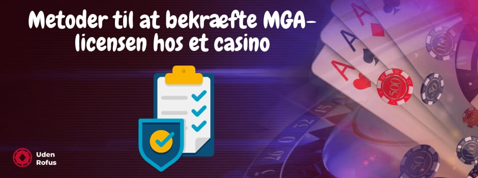 Metoder til at bekræfte MGA-licensen hos et casino